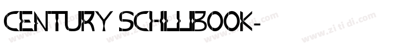 Century Schllibook字体转换